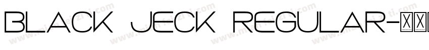 black jeck regular字体转换